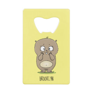 Forgetful adorable chubby hamster cartoon