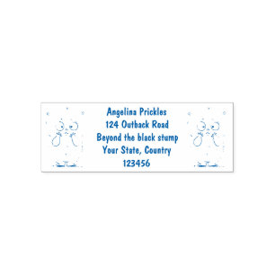 Forgetful adorable chubby hamster cartoon self-inking stamp