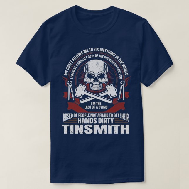 Forging Metalworking Blacksmith Tinsmith T T-Shirt (Design Front)