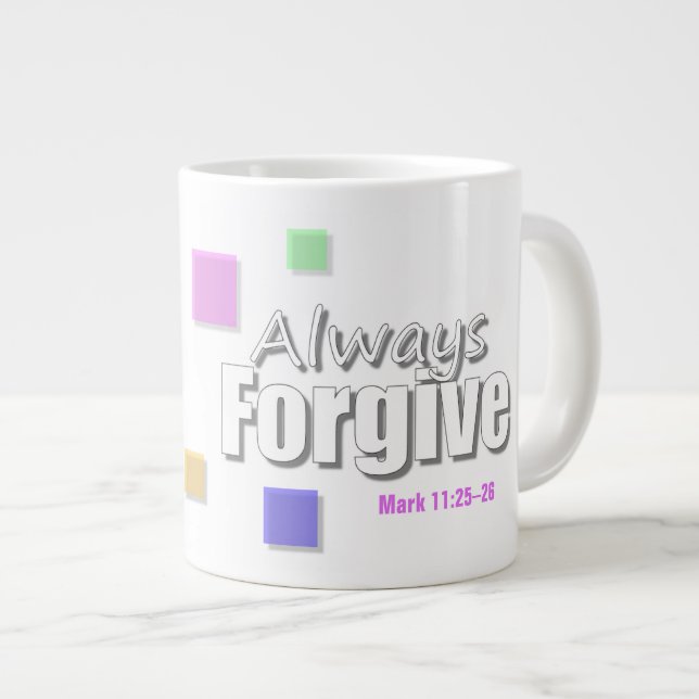 Forgive   - Jumbo Mug (Front Right)