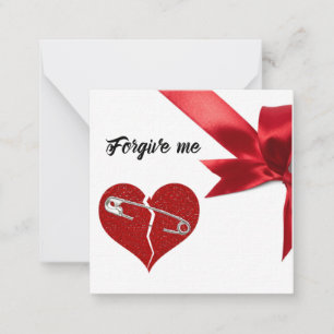 Forgive me card