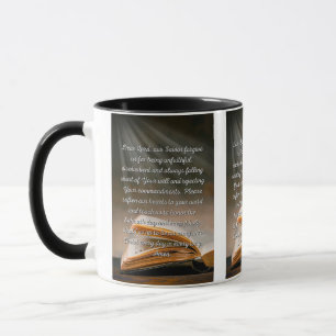 Forgive Me Lord Prayer Two-Tone Mug