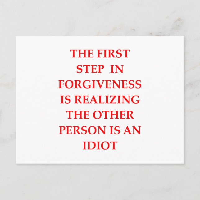 FORGIVE POSTCARD (Front)