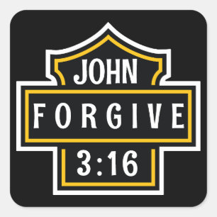 Forgive Square Sticker