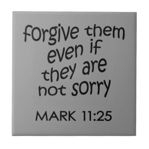 Forgive Them Ceramic Tile