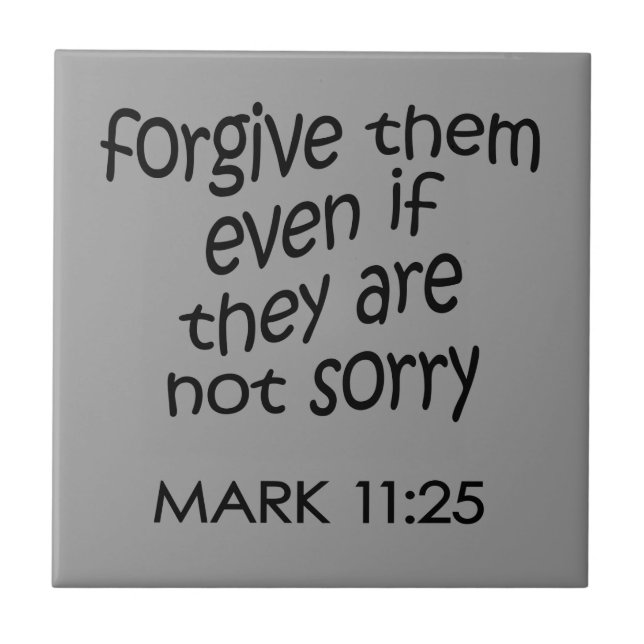 Forgive Them Ceramic Tile (Front)
