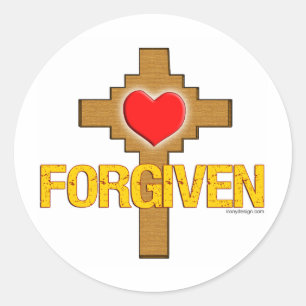 Forgiven Classic Round Sticker