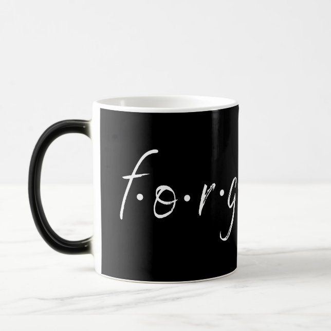 Forgiven Coffee Mug with Black Handle (Left)