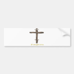 Forgiven Cross Bumper Sticker