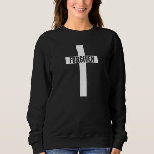 Forgiven Cross Christian Inspirational Men Women Y Sweatshirt