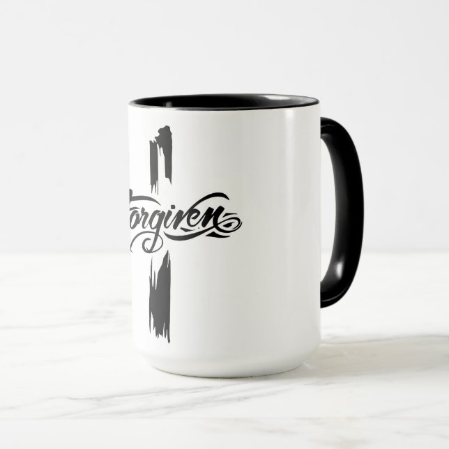 Forgiven Cross Mug (Front Right)