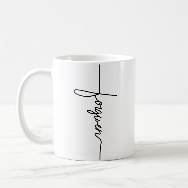 Forgiven Jesus Christian Inspirational Men Wo Yout Coffee Mug (Left)
