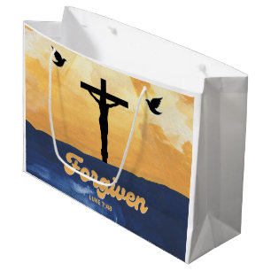 "Forgiven" Luke 7:48 Glossy Gift Bag