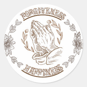 Forgiveness & Happiness Classic Round Sticker