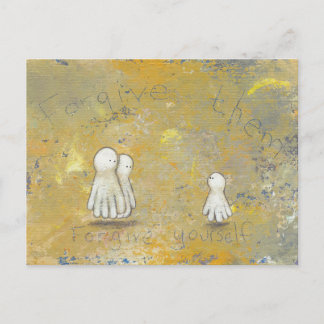 Forgiveness healing recovery ghosts the past art postcard