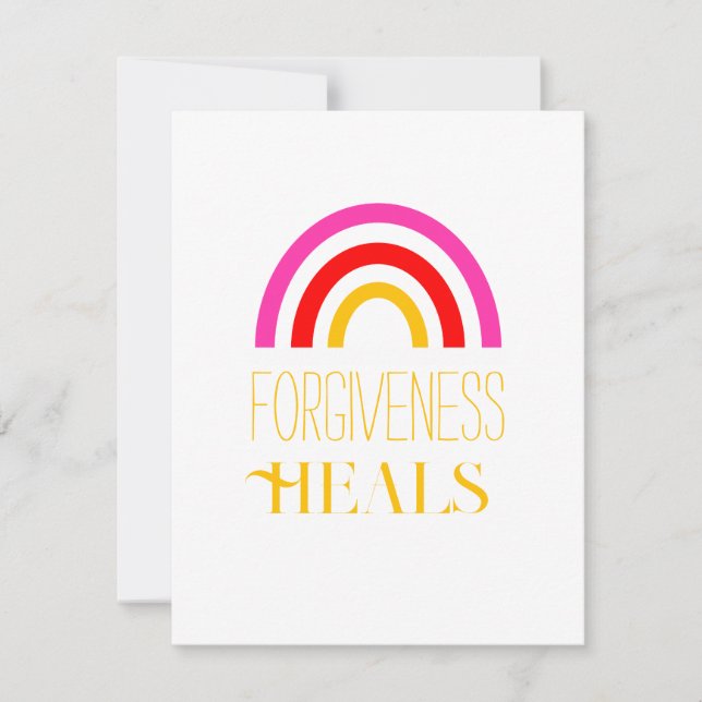 "Forgiveness Heals" Card (Front)