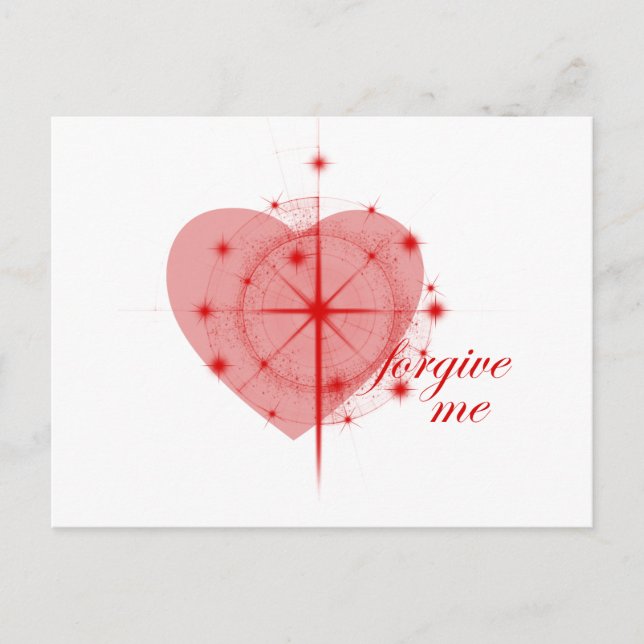 forgiveness heart postcard (Front)