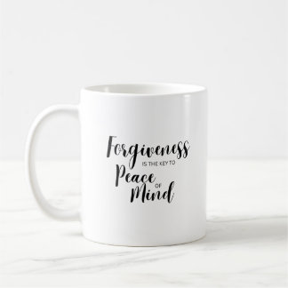 Forgiveness is key to peace of mind coffee mug