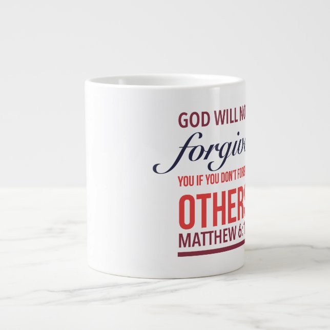 Forgiveness - Jumbo Mug (Front)