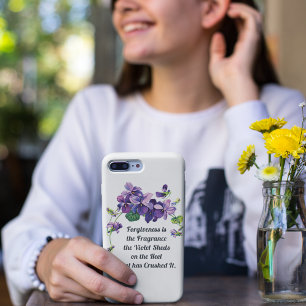 Forgivenss is the Fragrance the Violet Sheds Square Sticker