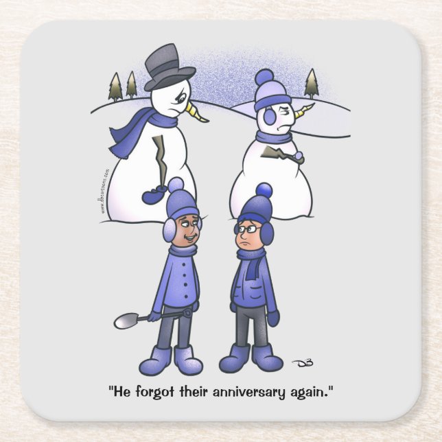 Forgotten Anniversary Paper Coasters (Front)