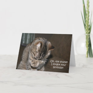 Forgotten Birthday Card