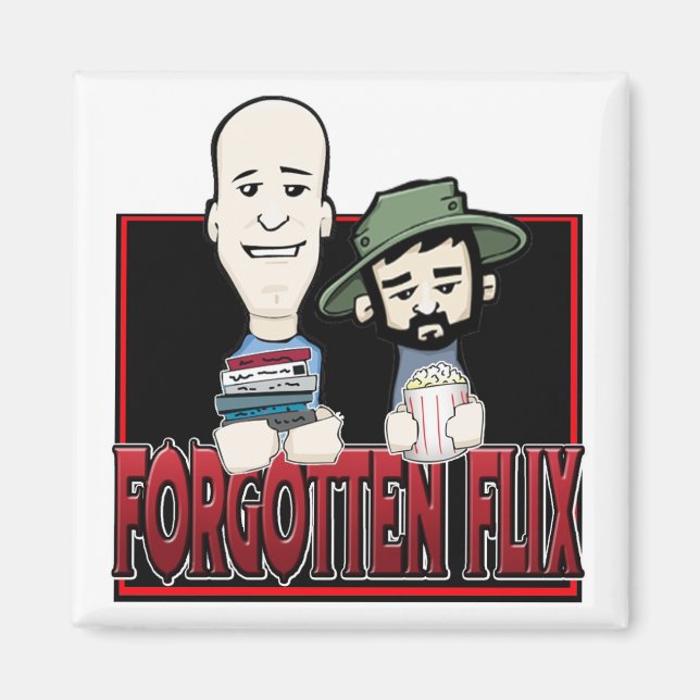 Forgotten Flix Square Magnet (Front)