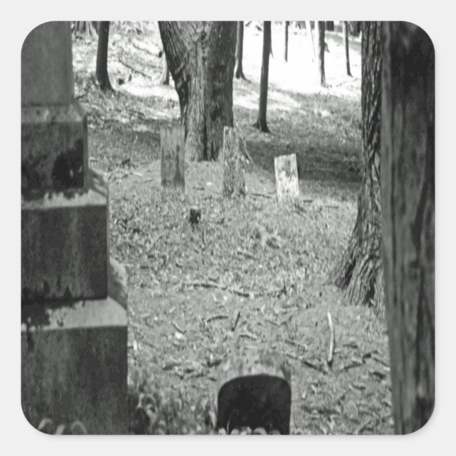 Forgotten Grave Square Sticker (Front)