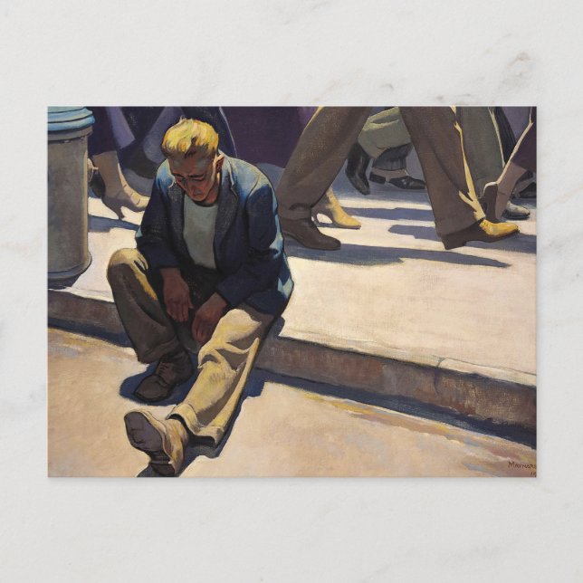 Forgotten Man, 1934 by Maynard Dixon Postcard (Front)