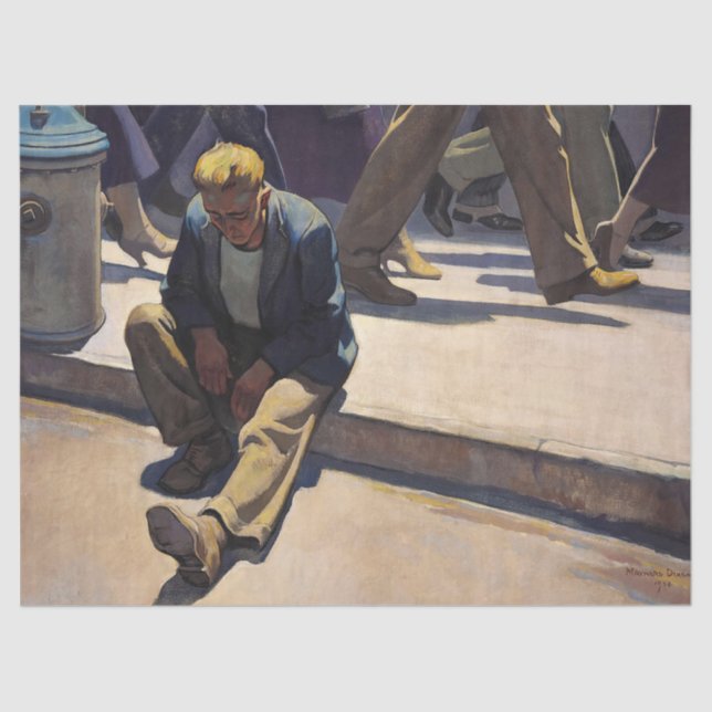 Forgotten Man by Maynard Dixon Tissue Paper (Front)