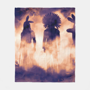 Forgotten Native American Warriors Emerging from t Fleece Blanket