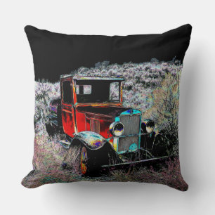 Forgotten - Old Vintage Truck Cushion