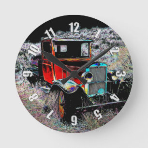 Forgotten - Old Vintage Truck Round Clock