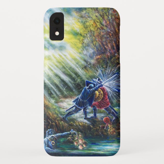 FORGOTTEN ROSE Fighting Knights,Money and Devil Case-Mate iPhone Case (Back)