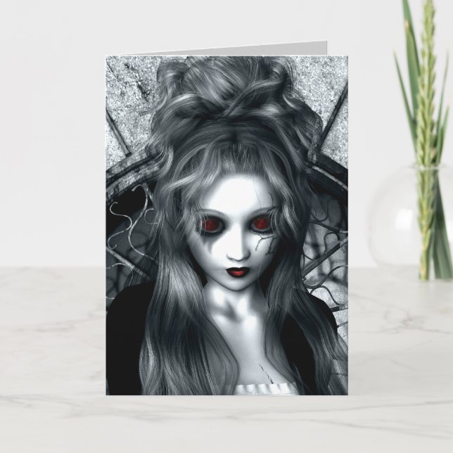 Forgotten Tempest Gothic Greeting Card (Front)