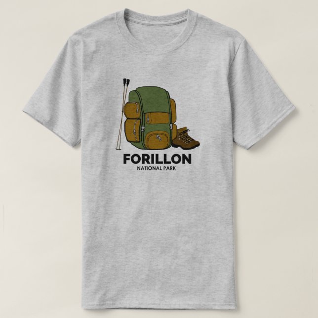 Forillon National Park Backpack T-Shirt (Design Front)