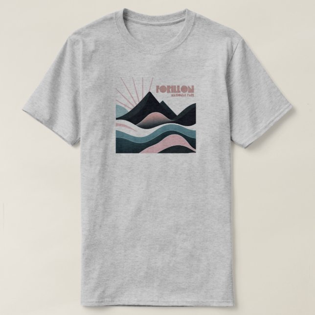 Forillon National Park Coloured Hills T-Shirt (Design Front)