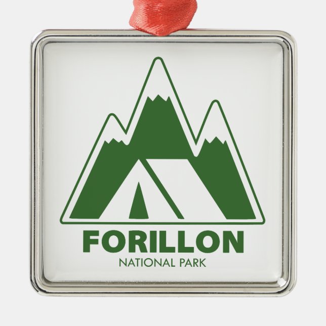 Forillon National Park Mountains Camping Metal Ornament (Front)
