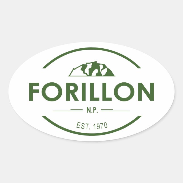 Forillon National Park Oval Sticker (Front)