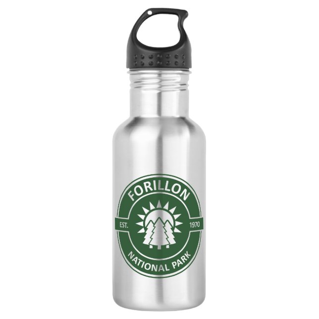 Forillon National Park Sun Trees 532 Ml Water Bottle (Front)