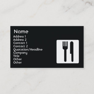 Fork and Knife - Business Card