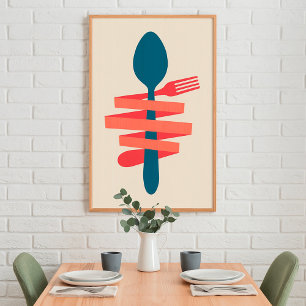 Fork And Spoon Poster