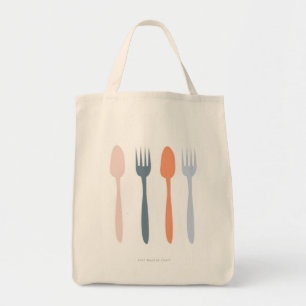 Fork and Spoon Tote Bag