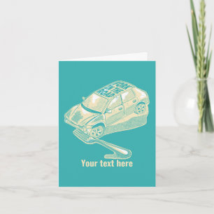 Fork in the road car accident card