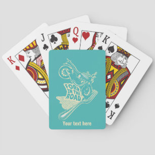 Fork in the road motorcycle crash playing cards
