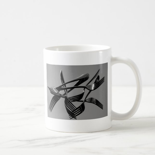 Fork Levitation Coffee Mug (Right)