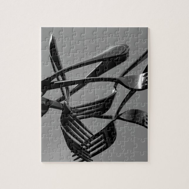 Fork Levitation Jigsaw Puzzle (Vertical)