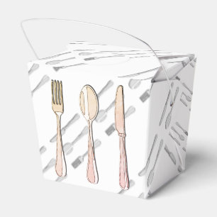 Fork, Spoon, and Knife Favour Box