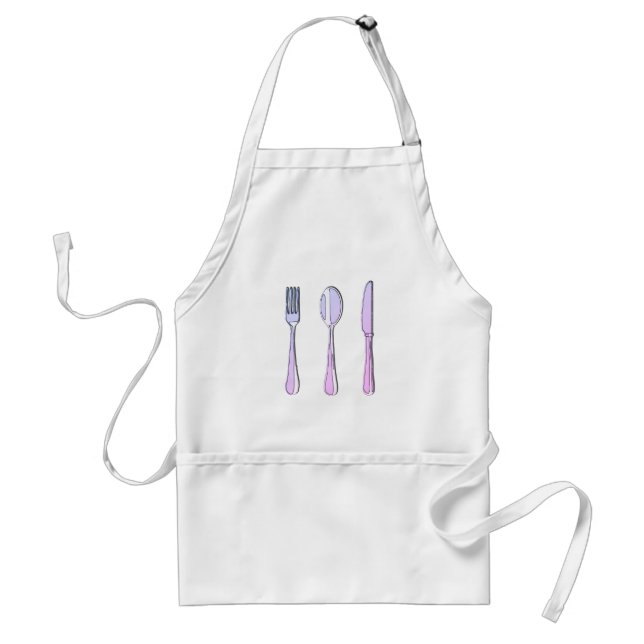 Fork, Spoon, and Knife Standard Apron (Front)