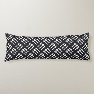 Fork spoon knife pattern body cushion